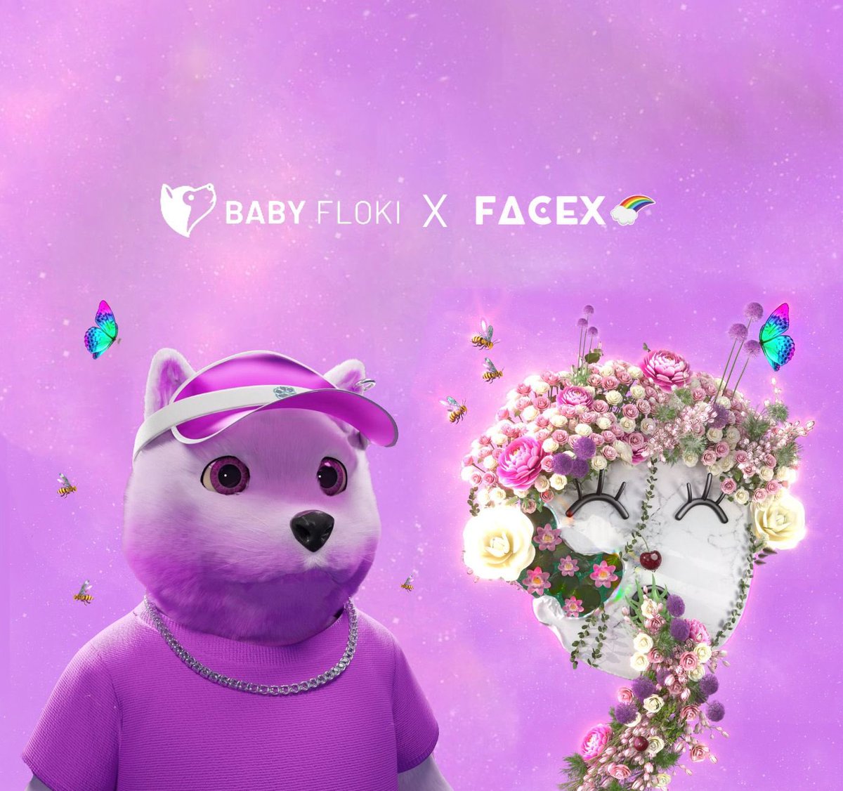BabyFlokiNFT's tweet photo. 🐕 BABYFLOKI x FACEX 🔥

We are proud to announce our collaboration with @facex_nft 

Win 3 WL spots each

To enter 👇

Follow @BabyFlokiNFT &amp; @facex_nft 
Like &amp; RT 🔁
Tag 3 friends

Good luck everyone 🍀 
Ends in 48 hours
#NFTGiveaway https://t.co/VUbayoMYz8