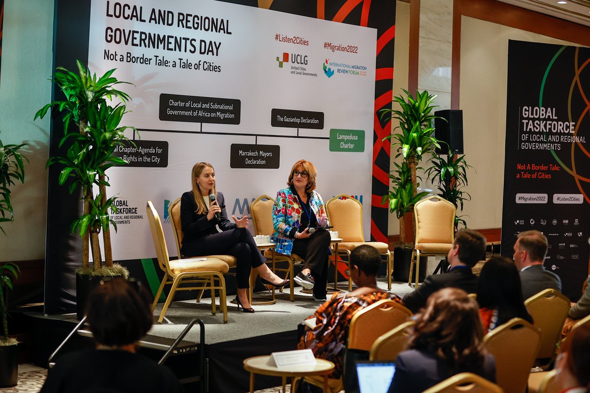 🔵#NotAborderTale, but the tale of cities!
#CitiesIMRF that strive for the #Right2City, despite limited competencies!
 
@UCLG_Saiz & @ToriVzanuso kickstart the #Migration2022 LRG Day recalling the achievements & challenges ahead for #localgov at the global table

#Listen2Cities