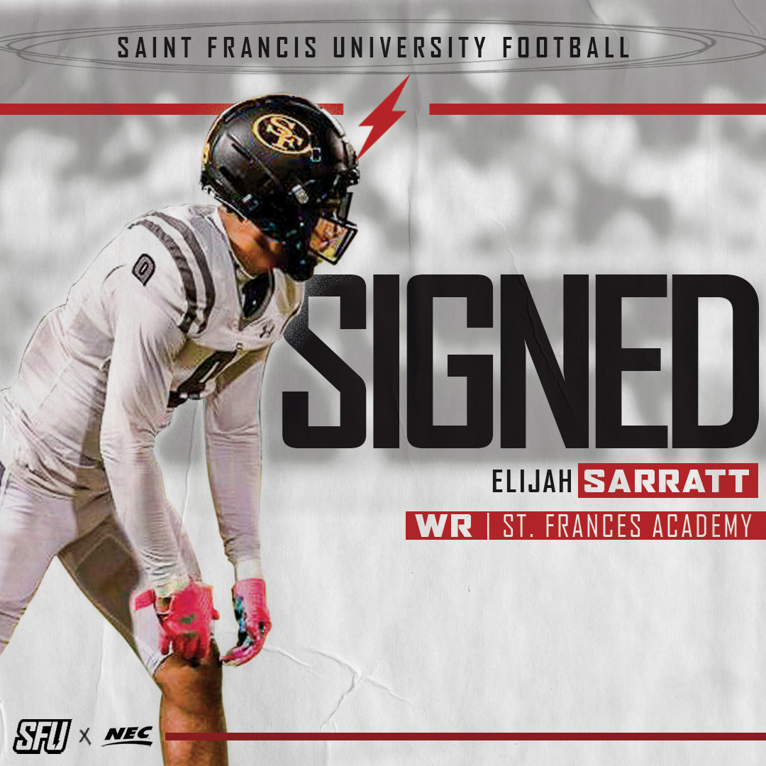 Saint Francis Football (@redflashfb) on Twitter photo ๐บ๐๐๐๐๐
! โ๏ธ We are proud to welcome wide receiver Elijah Sarratt (<a href="/elijah_sarratt/">Elijah Sarratt</a>) to the Red Flash family ๐ฅ
๐ดโก๏ธ #MakeTheDifference ๐บ๐๐๐๐๐
! โ๏ธ We are proud to welcome wide receiver Elijah Sarratt (<a href="/elijah_sarratt/">Elijah Sarratt</a>) to the Red Flash family ๐ฅ
๐ดโก๏ธ #MakeTheDifference