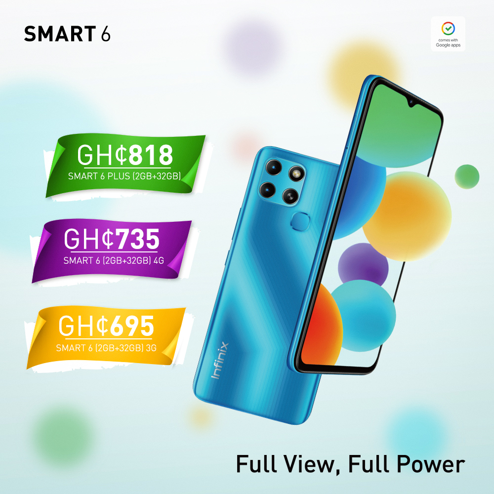 InfinixGhana's tweet photo. Visit any accredited shop now to grab your Infinix Smart 6 series ๐ฅฐ
Available for:
Smart 6 GHยข735(2+32)GB
Smart 6plus GHยข818(2+32)GB
3G - Smart 6 GHยข695(2+32)GB
#FullViewFullPower #Smart6Series https://t.co/FN1u6VziH8
