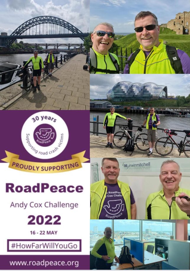 Day 2 of the #AndyCoxChallenge2022 in support of <a href="/RoadPeace/">RoadPeace</a> . Some iconic locations in Tyneside visited and even dropped in to the IM Newcastle office for a cuppa. Here’s where to donate justgiving.com/campaign/andyc…
<a href="/PhilKingIM/">PhilkingIM</a> <a href="/DaveClementIM1/">DaveClement QPM</a> <a href="/IrwinMitchell/">Irwin Mitchell</a>
Todays theme; Speed Kills