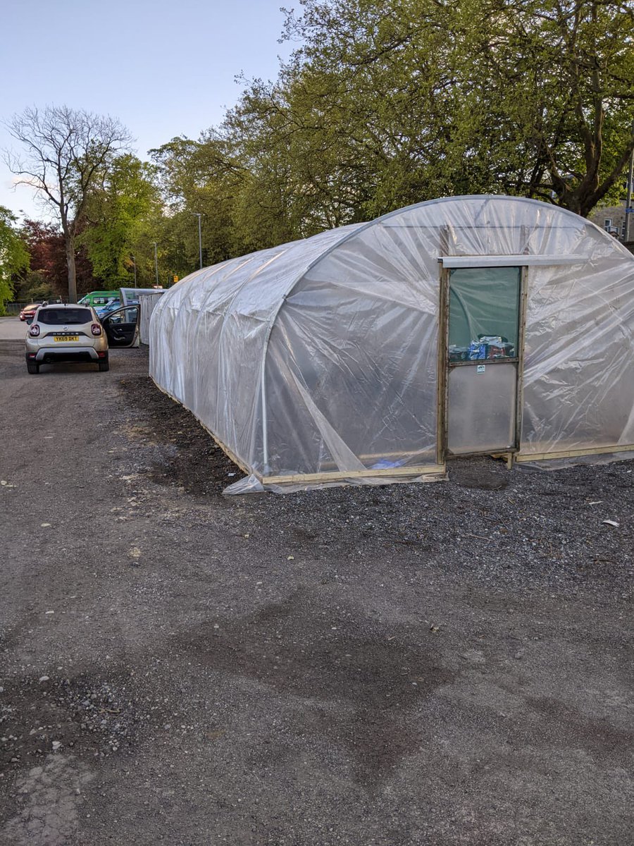 cheftonymulgrew's tweet photo. BIG SHOUT OUT AND THANKS TO IAN AND EMMA @RawCowsMilk for the donation of poly tunnel and tables. #Wheelchairaccessible #schoolgrowing #sustainable @JeanetteOrrey @LoveBritishFood @PSCMagazine @gardenorganicuk https://t.co/ARoHiBZlGB