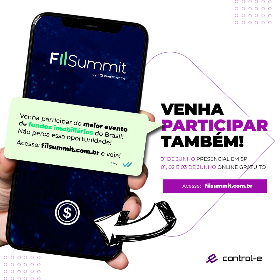 control_e_tv_br's tweet photo. Já se inscreveu no MAIOR evento sobre Fundos Imobiliários do Brasil?
Não perca tempo! As inscrições para o evento online são gratuitas, mas por tempo limitado.
Vem com a Control-e participar também! https://t.co/dpfLCjin0T
Indique amigos e ganhe prêmios: https://t.co/KaV31qsiew https://t.co/7TGJZRQ0KI