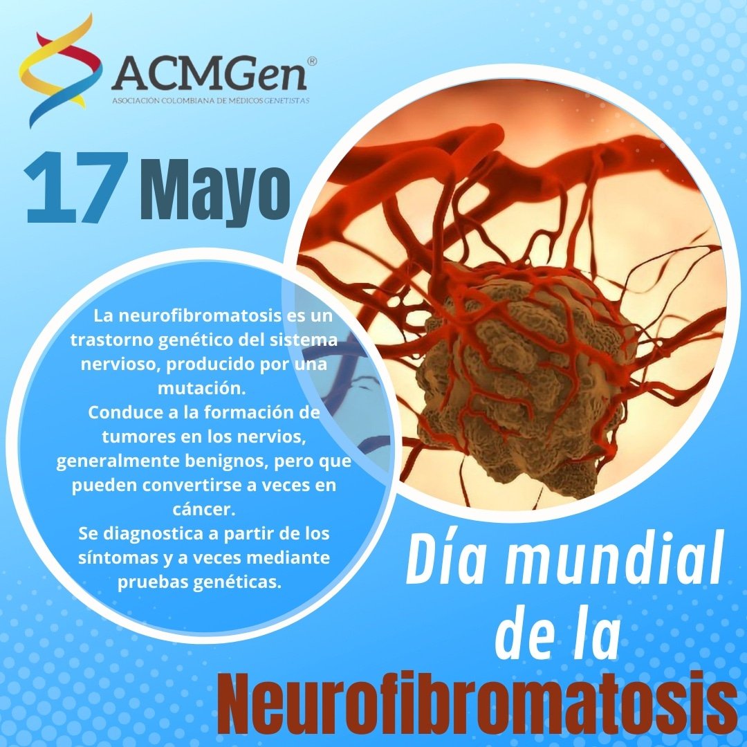 acmgencol's tweet photo. La ACMGen se une a la conmemoración del día mundial de la neurofibromatosis, esta enfermedad es un trastorno genético del sistema nervioso.

#ACMGenColombia
#neurofibromatosis https://t.co/IlZjkm6ana