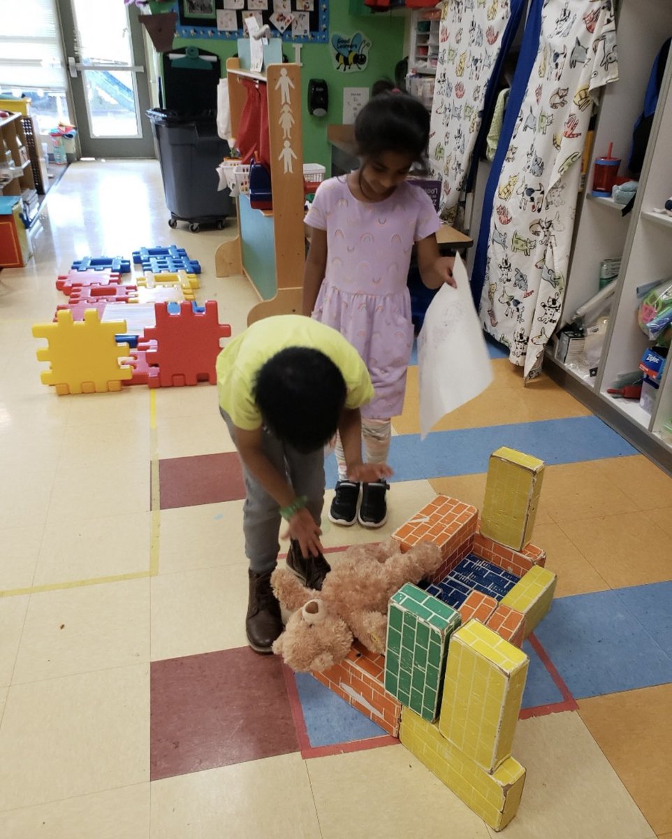 TracySlavis's tweet photo. Which size is the best fit? Finding the right size for the stories Sitting in a Box and Goldilocks and the Three Bears. Pre-K fun! #TurnerCreekES https://t.co/sR8CYQCiYN