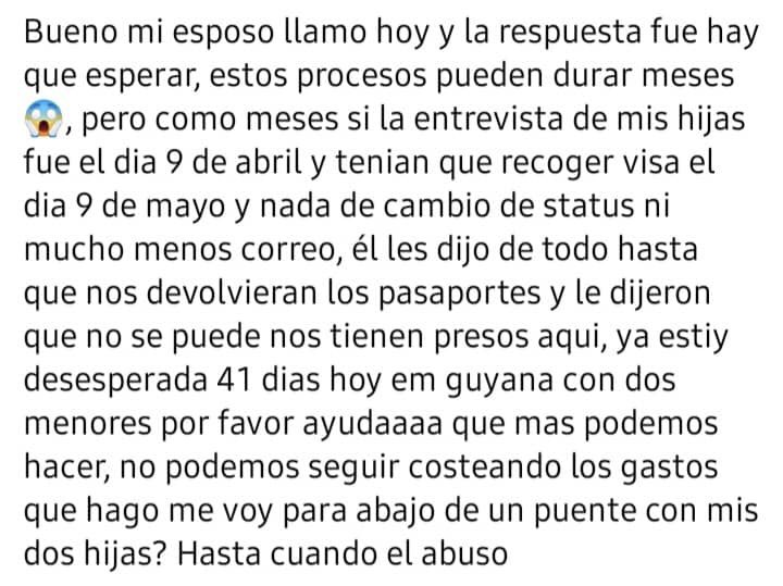 Saymi00946735's tweet photo. Es una falta d respeto lo q están haciendo en la @EmbassyGuyana hasta cuando es la maldad somos personas sufriendo,no es escondido para nadie q para ir a 🇬🇾 tienes q tener miles d pesos y aun así pasamos trabajo para conseguir pasaje y hostal #NoMoreGuyana 🤬🤬🤬🤬🤬🤬🤬🤬🤬🤬🤬 https://t.co/eax1lgSY5L
