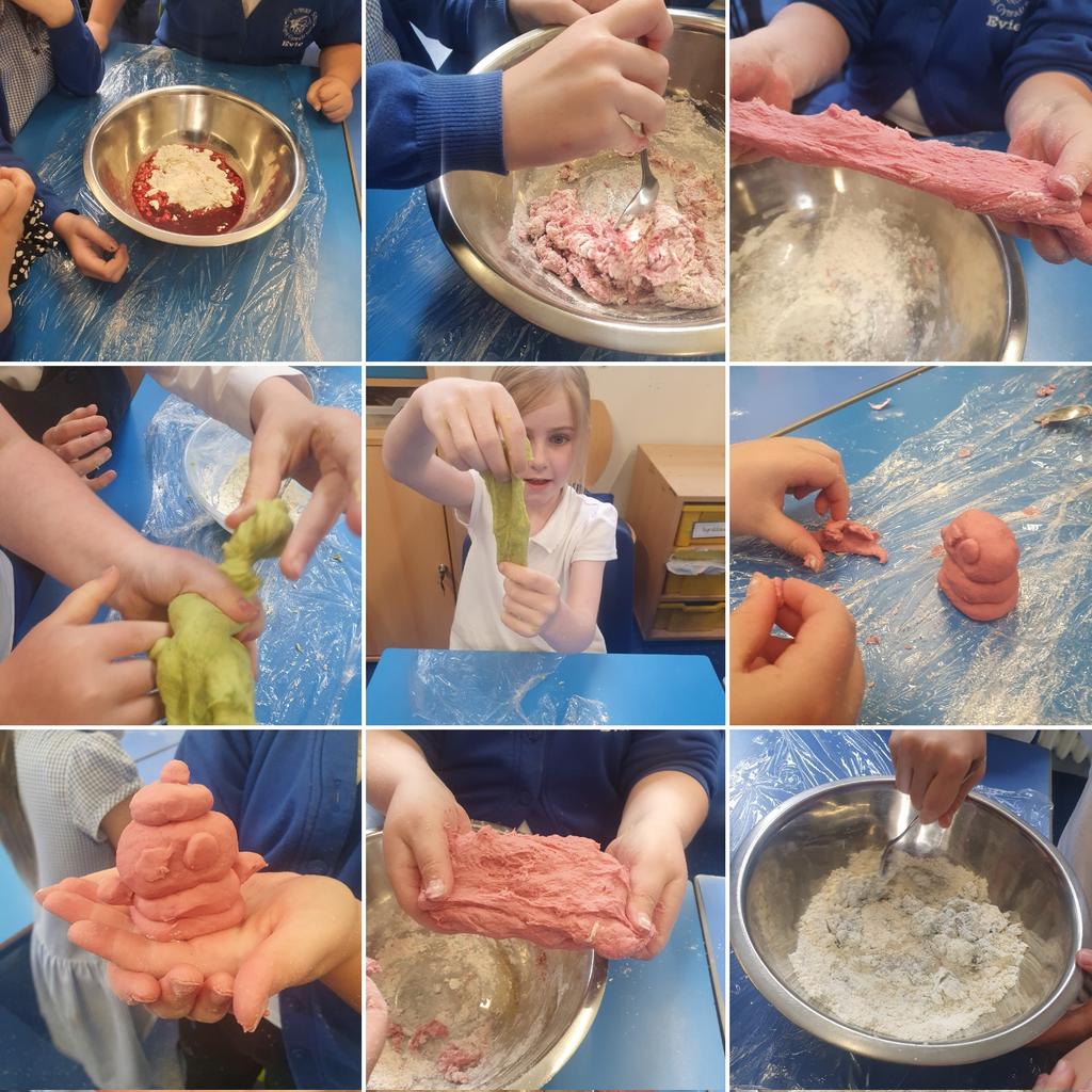 MissMorg05's tweet photo. So much fun with D3 in @DeriSchool for our last Art club session. Making sensory playdough of orange 🍊 and strawberry 🍓 scents. We even made then into snowmen #creativity Da iawn D3 @MissBourne1 . @MissWalsh19 and I will miss our fun times with you 😢 🌟 https://t.co/ADOu9bbdxz