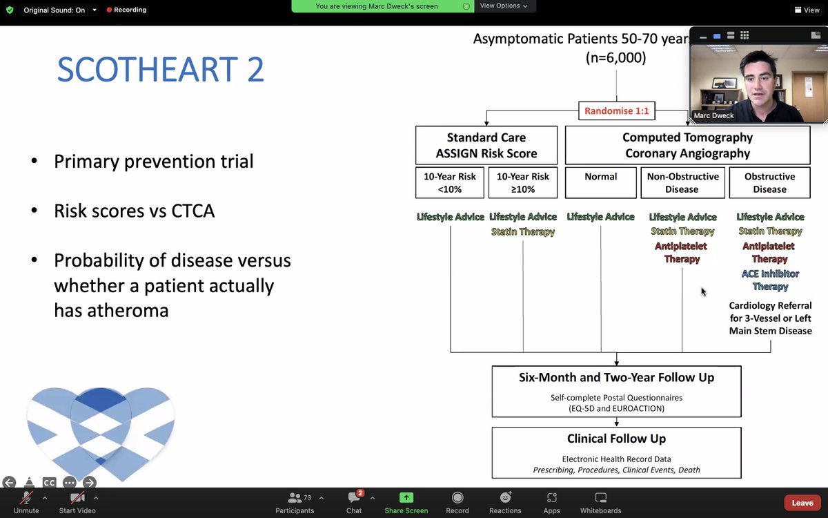 A great talk from @MarcDweck and discussion on the evolution and future of non-invasive coronary imaging and cardiovascular risk. @BSCImaging @Jmtarkin @imagingmedsci @JWeirMcCall @erica_tirr @JamieKitt2 @mummycleverdoc  #webinarseries #primaryprevention