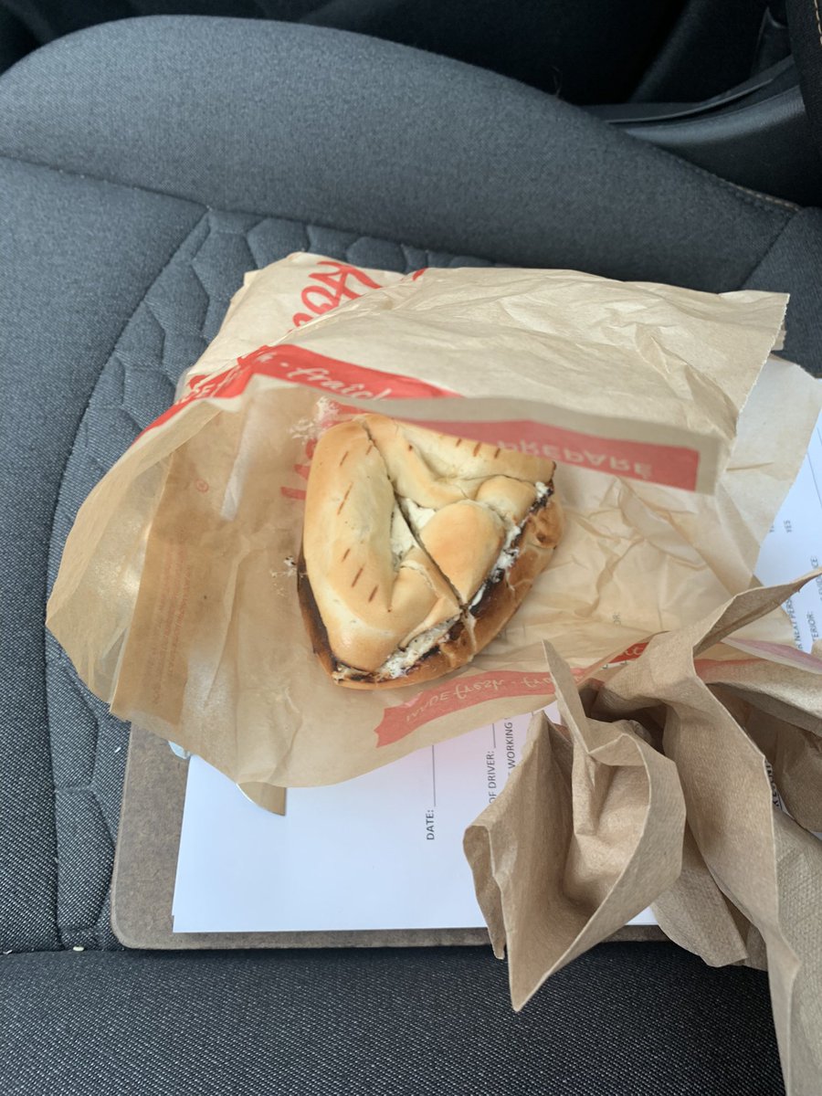 Hey <a href="/TimHortons/">Tim Hortons</a> are you changing the shape of your bagels? #trianglebagel