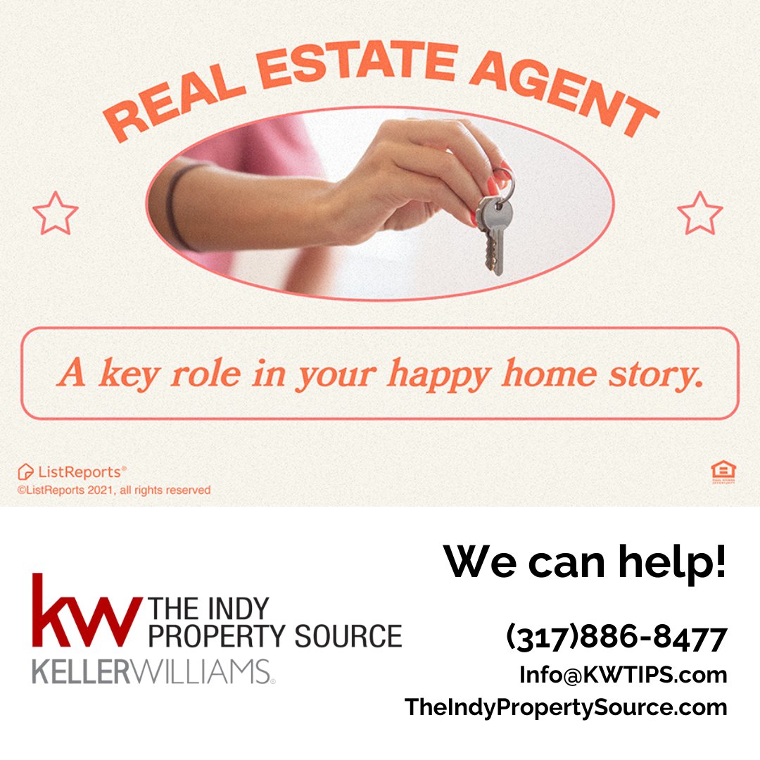 indypropsource's tweet photo. Ready to jump into the housing market? Lots of good reasons to hire a pro! Our agents are ready to get you started at (317)886-8477 or Info@KWTips.com. #buyers #sellers #FSBOs #housingmarket #realtor #realestateagent #realestate https://t.co/rVsHQDvwSP https://t.co/gpugQO3KrS
