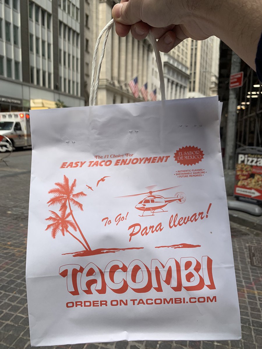 Sacamano_77's tweet photo. Shoutout to @Grubhub for the free lunch @tacombi https://t.co/iTdXpQS0PC