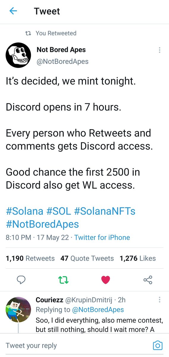 cryptofreak011's tweet photo. @NotBoredApes 🤝 https://t.co/blgqMe3hJW
