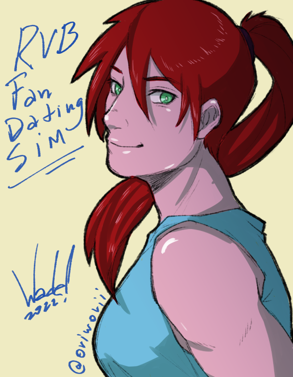 oriworii's tweet image. hey folks! quick announcement: i was picked to be the sprite artist for Carolina in the @rvbfandatingsim!!!