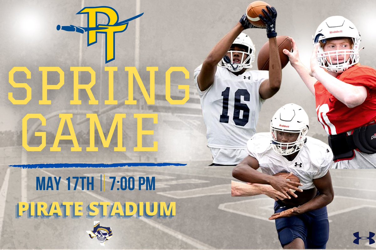 Today is the day!! 
Spring Game! Come check out your 2022 Pirates! 

#ALLIN 🏴‍☠️