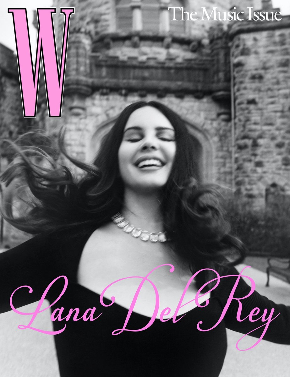 Lana Del Rey on the cover of W Magazine. In the article she reveals that a  new album is already in the works!, image size:923x1200