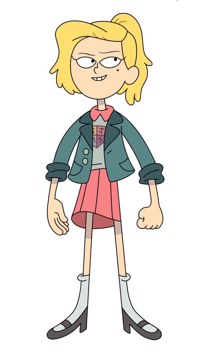 biccotd's tweet image. the bi colored character of the day is sasha waybright from amphibia! she is a canon bisexual!