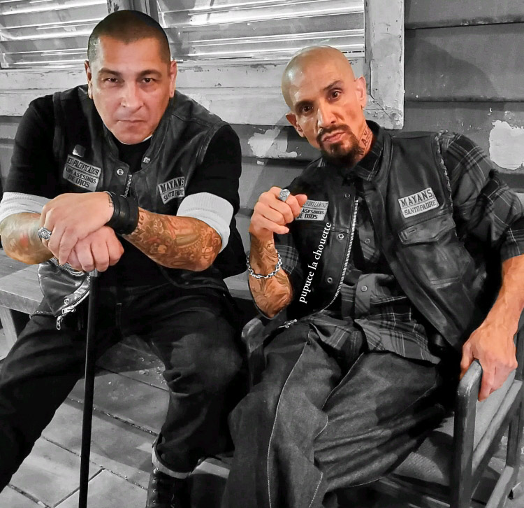 ChouettePupuce's tweet photo. #FrankieLoyal #JosephRaymondLucero
Hello #MayansFamily Good day to all!
#HankElTranqLoza #ElPacificador
#NeronCreeperVargas #RoadCaptain
When the wise men give in to the madness of war the crows will only have to count their feathers.
#MayansFX #MayansMC
#Season4 https://t.co/0hDxdNxvsY