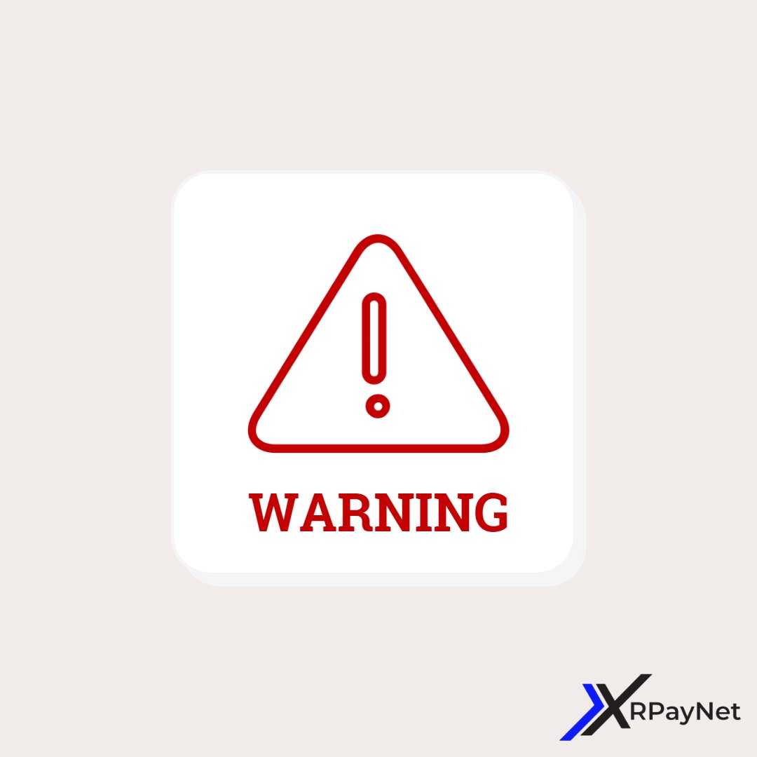XRPayNet's tweet photo. 🚨 We Will Never Ask You To Send Us Cryptocurrency🚨

Scammers, impersonators, and comments have been reported on our social media profiles; do not fall victim to them! We will never request XRP, XRPayNet, or any other cryptocurrency from you!

 #scammers #scammer #xrpl #xrp https://t.co/L4cZzAVxKd