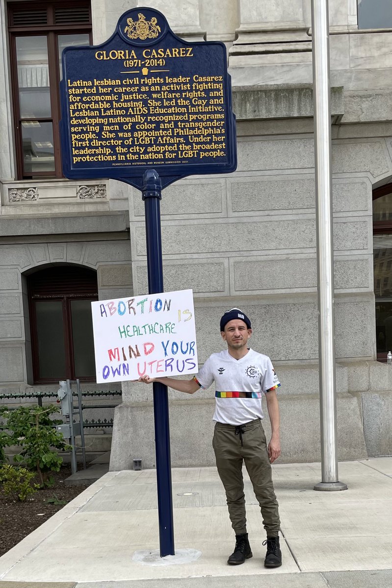 Yunioguatephl's tweet photo. Today is #internationaldayagainsthomophobiatransphobiaandbiphobia #IDAHOBIT2022. I went to a protest couple weeks ago But this year theme goes well #OurBodiesOurLivesOurRights Still fighting like #GloriaCazarez till we have #futbolparatodos. #phillypride #casapride https://t.co/3IBm7f501L