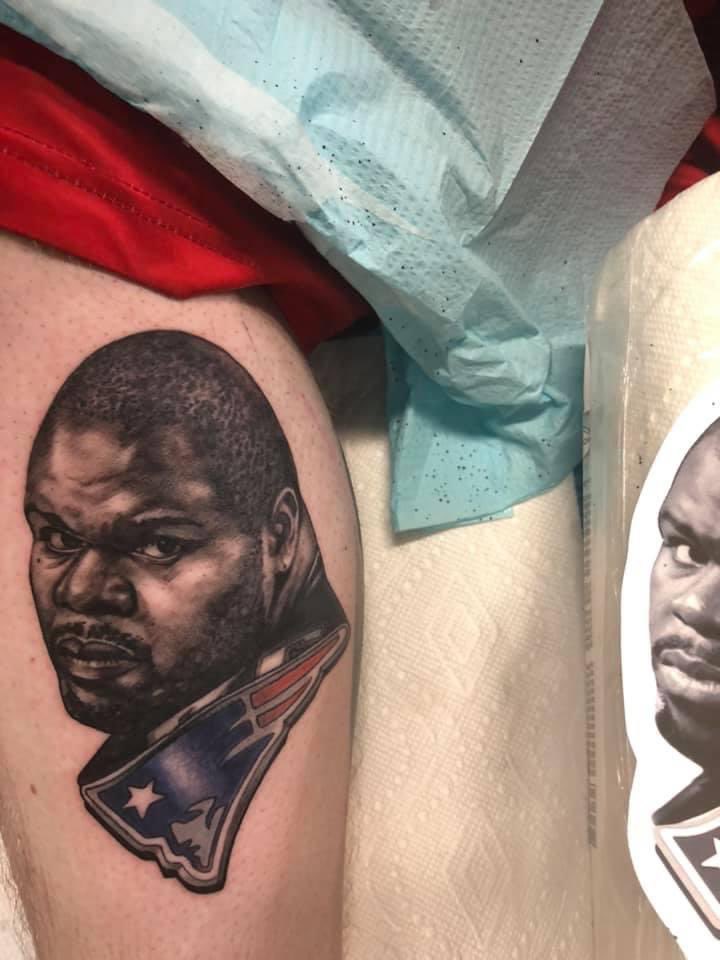 TheIrishBrawl's tweet photo. @MikeReiss Makes my tattoo even more legendary 😂 https://t.co/AbFhXkYztF