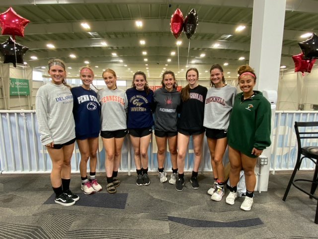 UARaiders's tweet photo. Celebrating our senior soccer athletes after last night’s 4-0 win - Julie, Sadie, Meg, Bella, Riley, Chloe, Ava, & Anna! Come cheer the team on at their last regular season game tomorrow, 3:30PM at Dickinson High School! ❤️🤍 #UASoccer #UARaiders #UAClassof2022 https://t.co/0lj3H7YqHd
