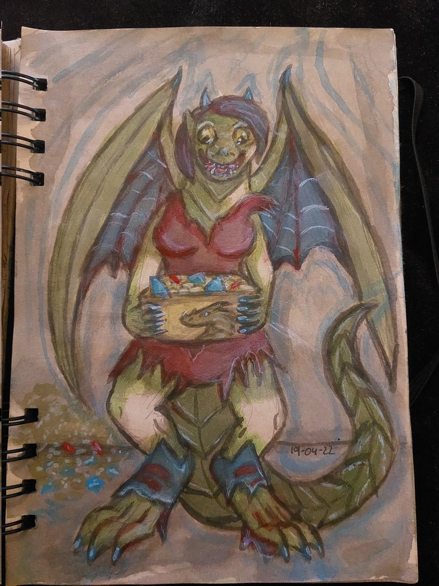 WolfMerciless's tweet photo. Aprfurart2022 Nr.16
You want the dragons Treasure then you will become a Dragon
#Aprfurart2022 #MercilessBlackWolf #Furryart #Furry #art #fantasyart #tffur #transfur #TFTuesday #tfeveryday https://t.co/R8ITpqtNYZ