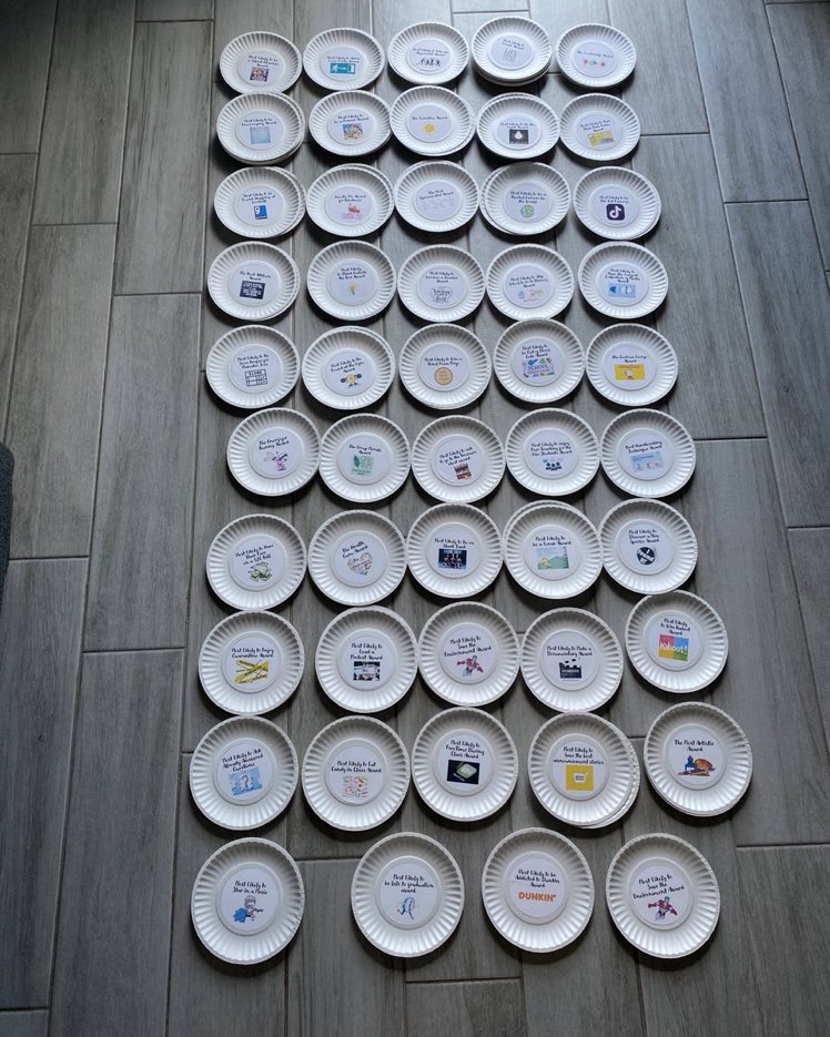 And just like that it’s the time of year for Mrs. Cherry’s PAPER PLATE awards for the students! I love celebrating each student in a unique way! I made over 50 award categories this year 🎉⭐️🤩 I love this tradition I started my first year teaching! <a href="/UHSTitans411/">Titans News NeTwork</a> @UHSChenoweth