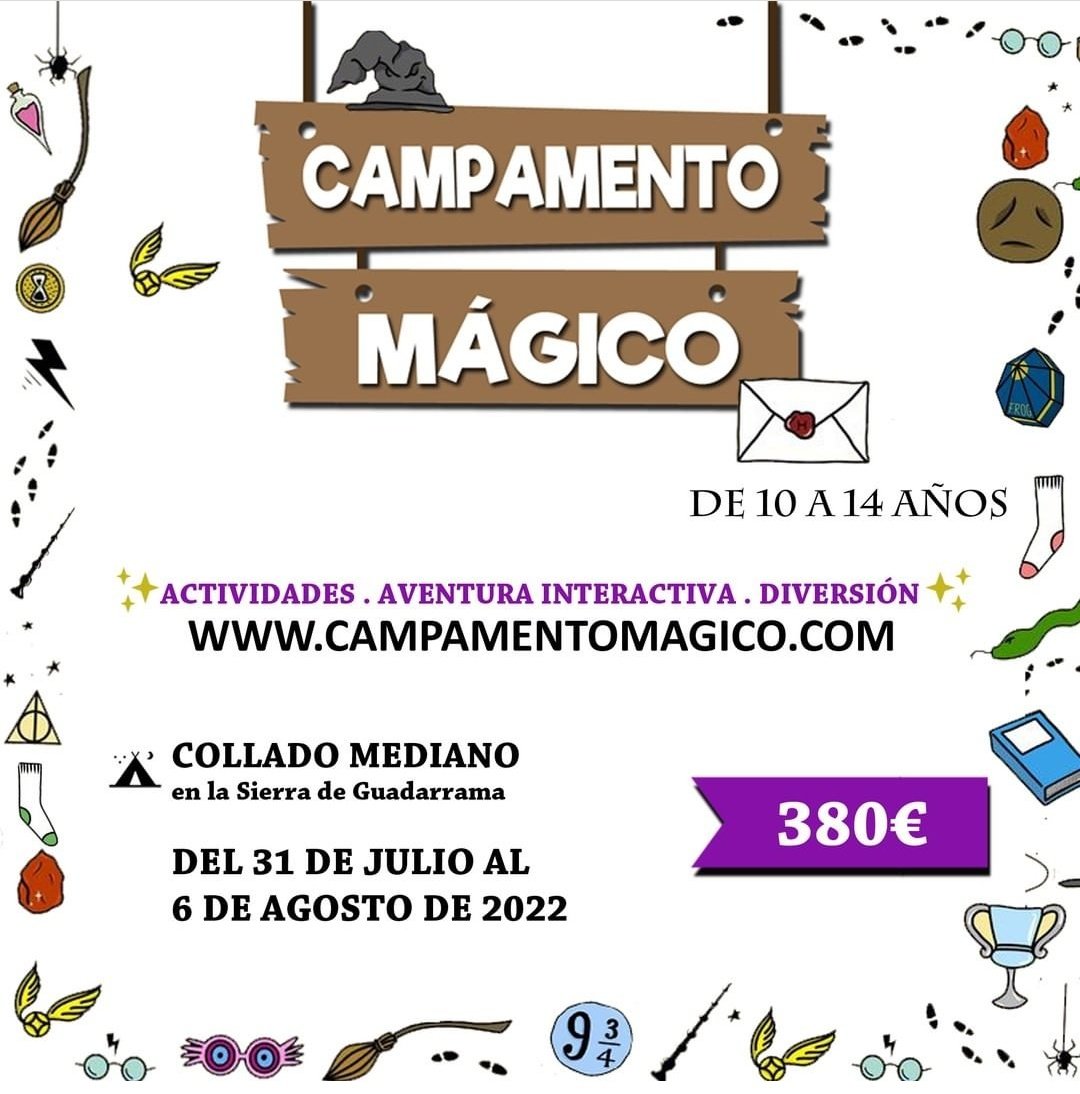 CampMagico's tweet photo. ¡Campamento Mágico está de vuelta para el verano de 2022!

https://t.co/SHmdEjyghC

Un campamento para todos los jóvenes magos y brujas. https://t.co/UVAioik4SP