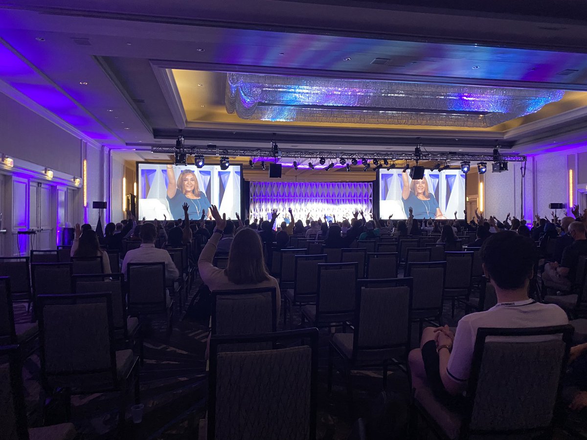 Consummate community builder <a href="/abquirarte/">AngieQ</a> kicks off a panel on hiring in civic tech by welcoming #cfasummit first-timers and getting us all to meet new people