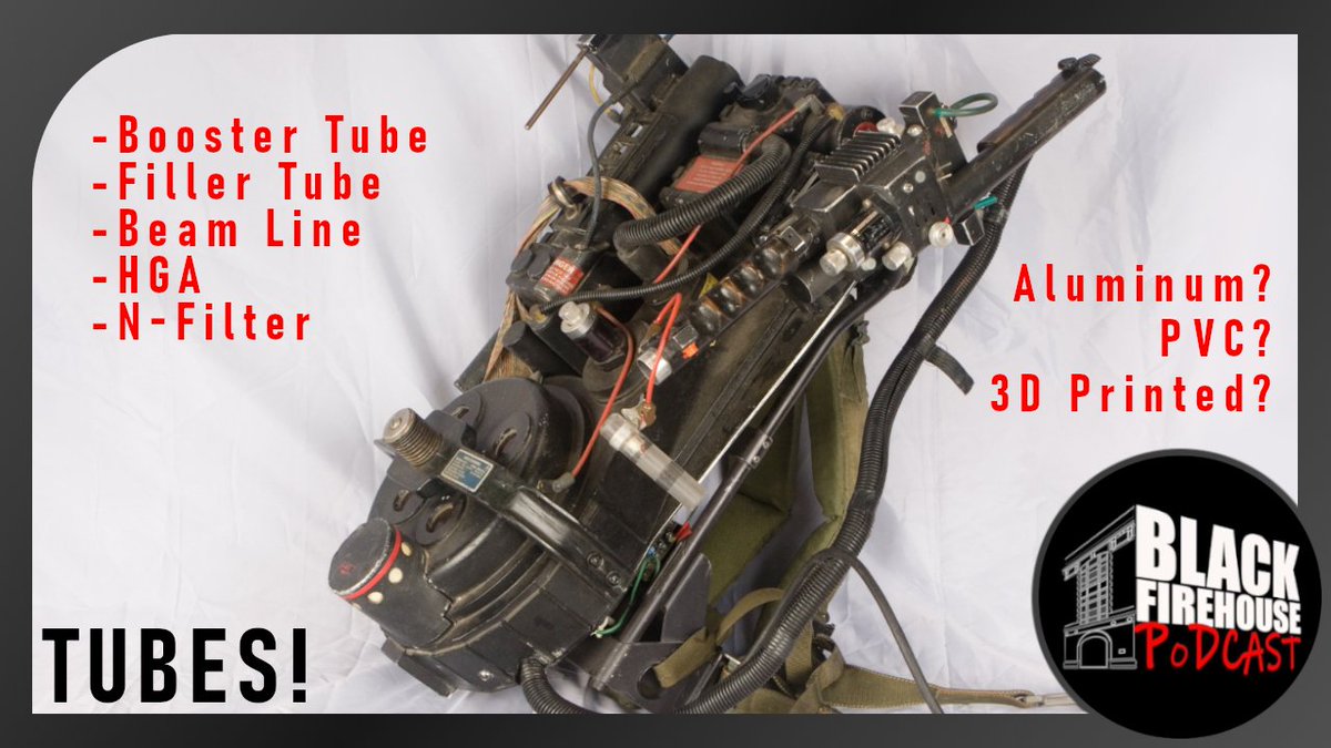 BlackFirehouse's tweet photo. Session 15 is live and this week is all about tubes! N-Filters, Booster Tubes, HGAs - we go over them all and what materials and methods are available to builders to replicate these integral pieces of the pack.

https://t.co/bdD6oJeutk

#Ghostbusters #ProtonPack #Podcast #Cosplay https://t.co/nlrav1SFEh
