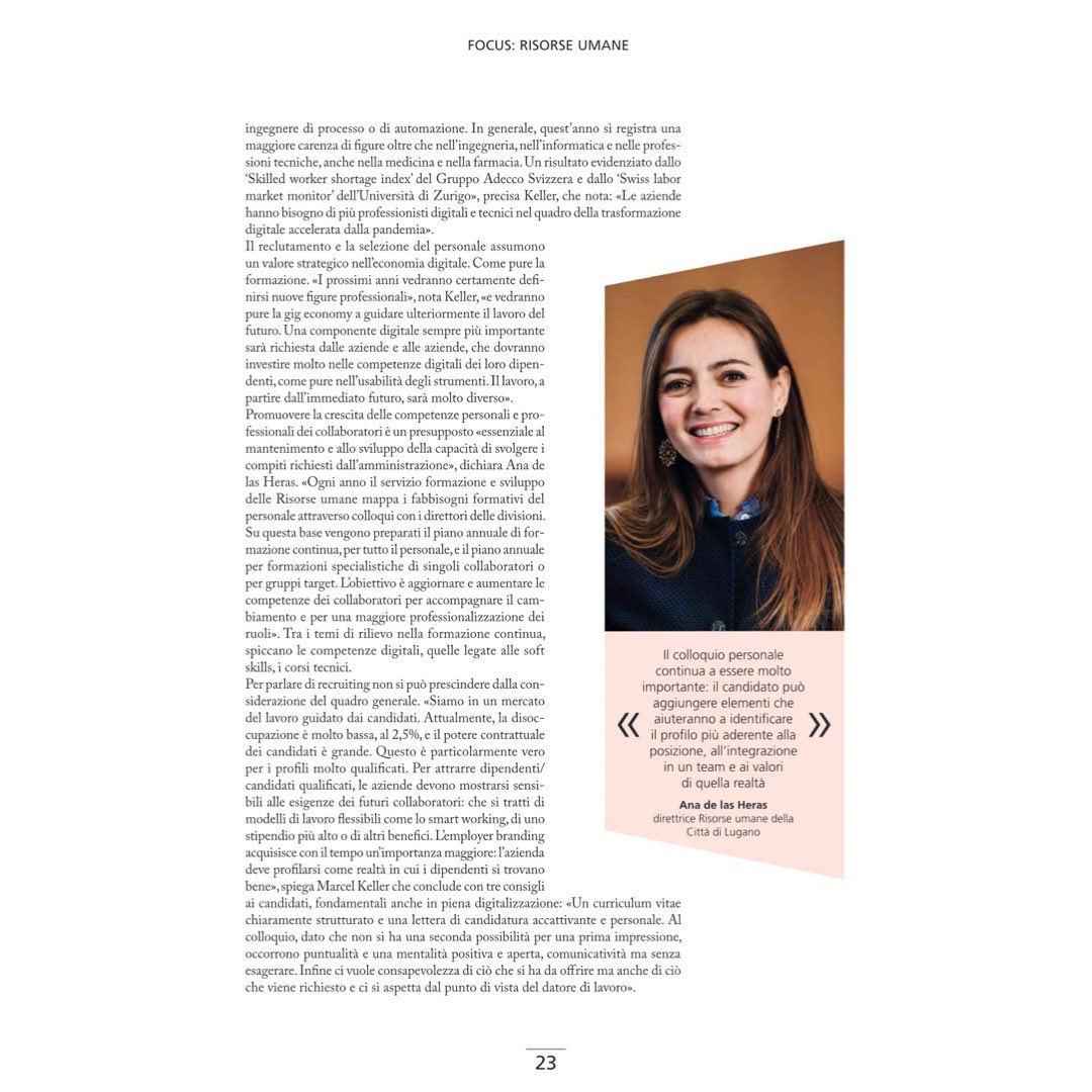 La nostra socia Ana de las Heras intervistata da Ticino Management Donna - focus: Risorse Umane 

Complimenti 👏🏻

#bpw #bpwticino #bpwswitzerland 
#bpwinternational #risorseumane
#ticinomanagementdonna