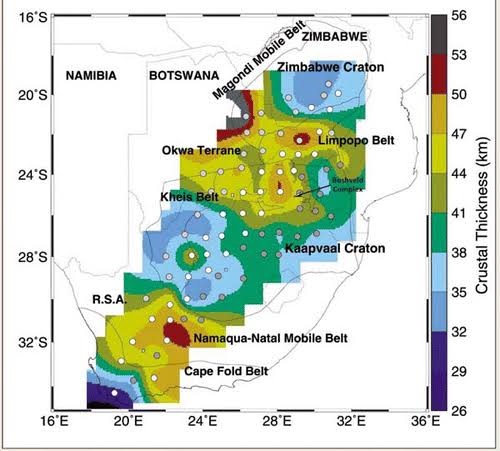 Geophysics101's tweet photo. South African geology always keeps you guessing

You might think that because of our high topography inland (over 1000 m), that the crustal thickness would be greater

The South African Seismic Experiment in the 1990s showed the opposite to be true

https://t.co/qJfab0AjB4 https://t.co/H06jtnv7DQ