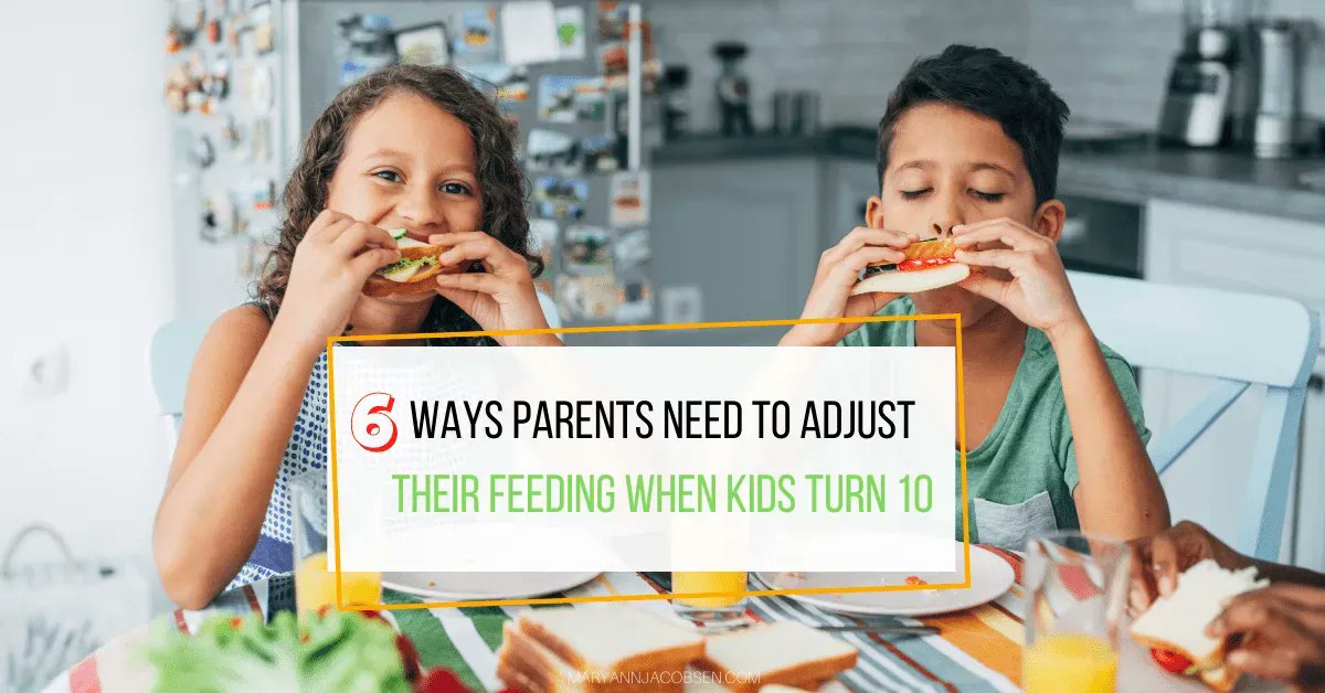 Most of the feeding advice out there is for toddlers and kids under 10. But things change. Here are 6 ways to adjust when your little one is not so little buff.ly/2NQr0Ct #feedingkids #fearlessfeeding #healthyfoodrelationship
