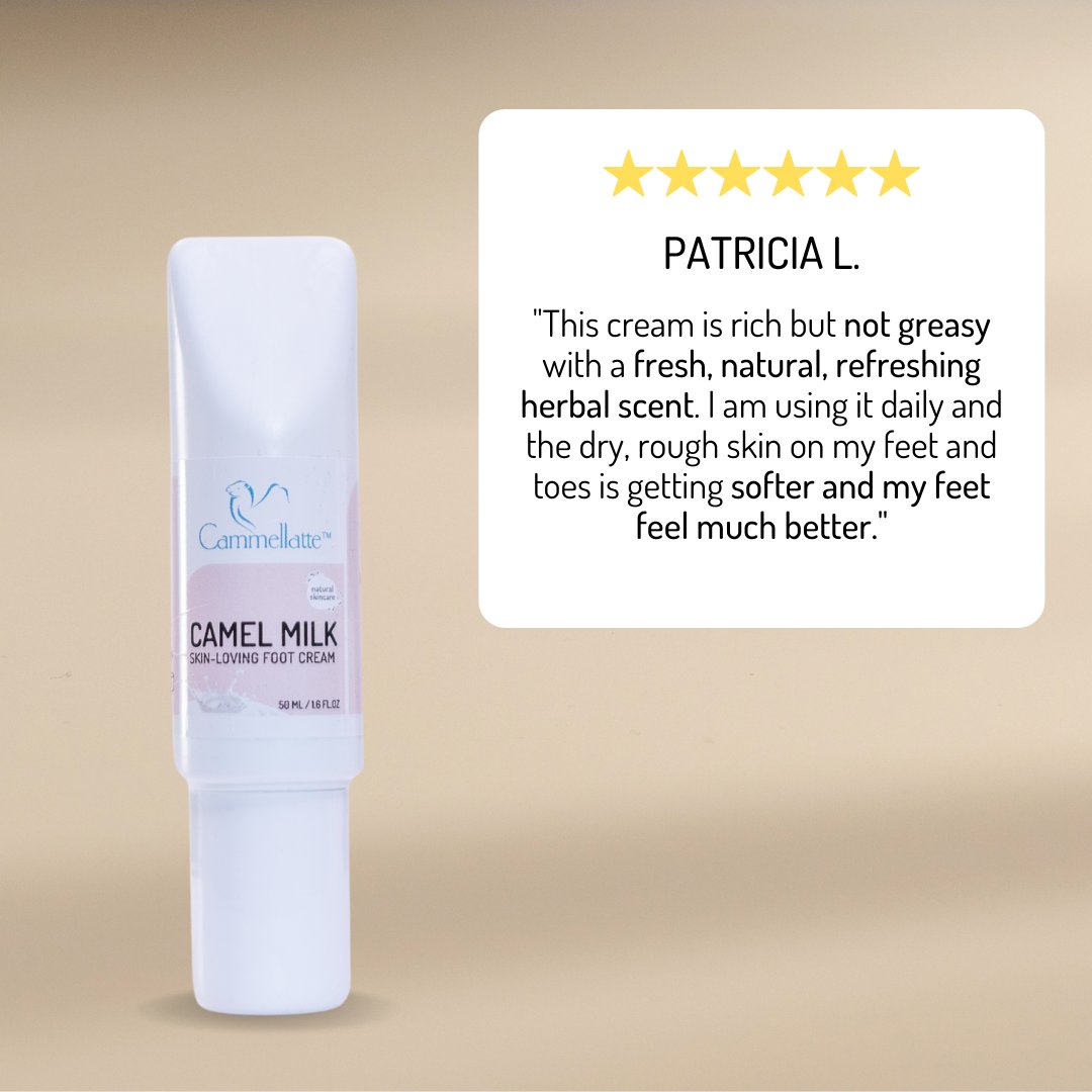 Cammellatte's tweet photo. Forever and always helping you soften your feet. 

Camel Milk Foot Cream envelopes the feet in high quality oils and earth-made ingredients to remove roughness. 

Find this ultra-nourishing foot cream only on https://t.co/7BN68N1lgI!

#footcream #softfeet #forthefeet https://t.co/5hcOLfGaSE