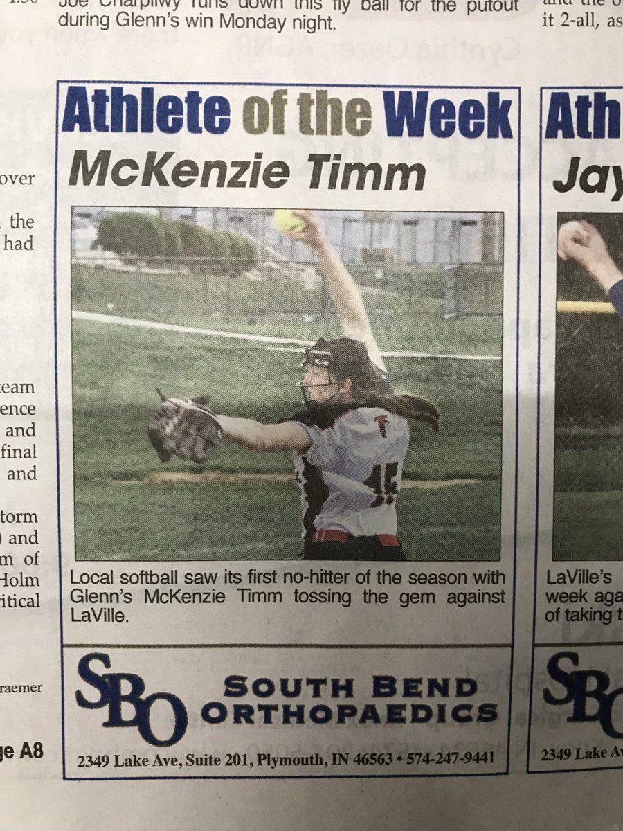 jgscsoftball's tweet photo. McKenzie Timm named athlete of the week 👀 https://t.co/PG22teYte4