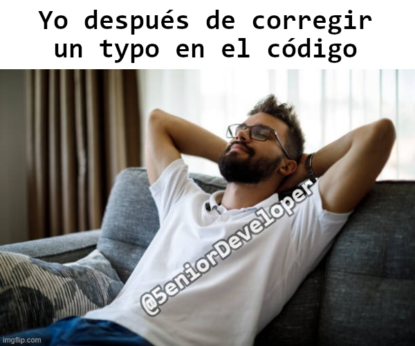 5eniorDeveloper's tweet photo. Suficiente trabajo por hoy, a descansar! https://t.co/nGdZkwEkea