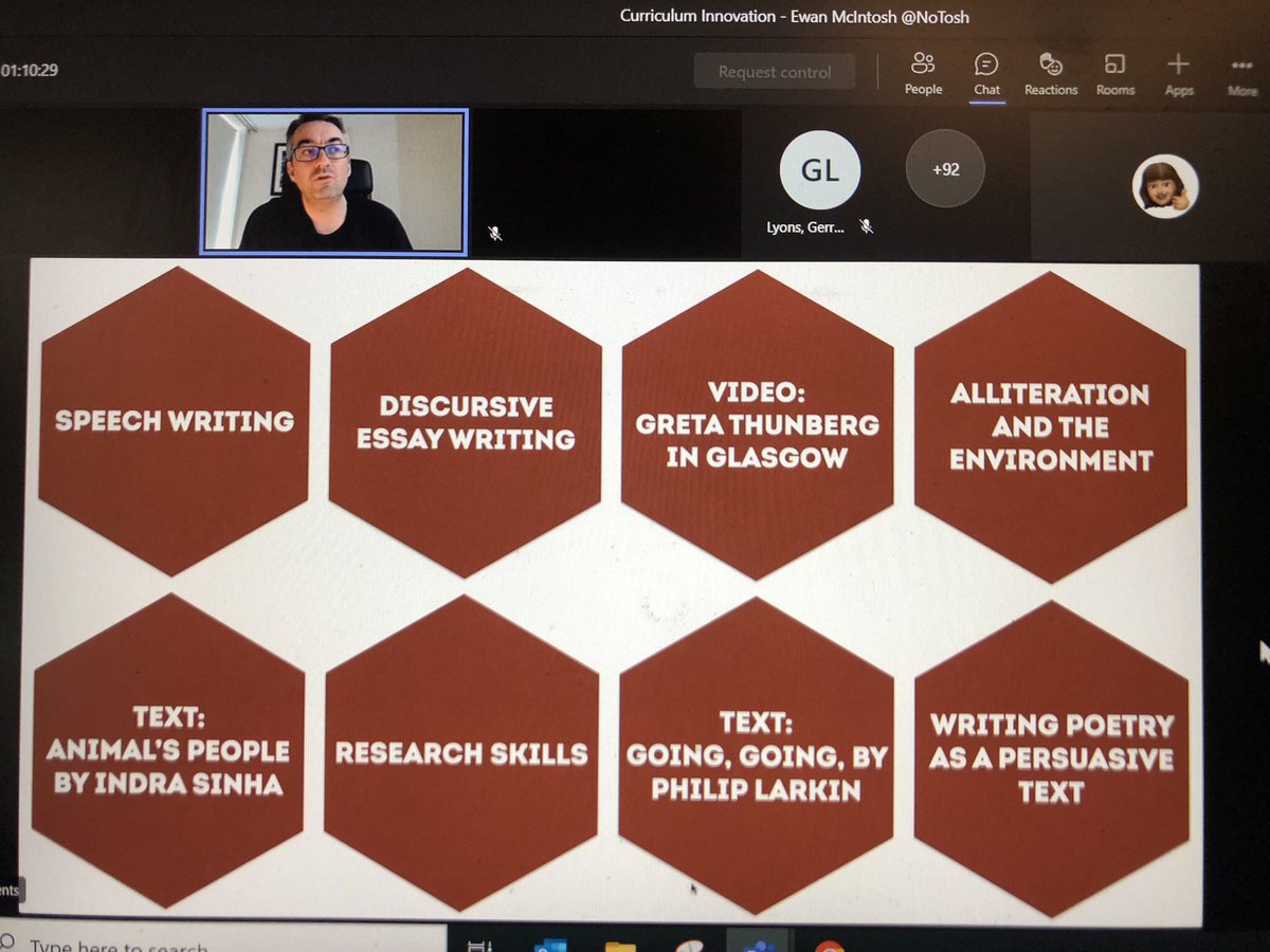 Jane_Arthur_'s tweet photo. Thinking differently about #curriculumdesign #curriculummaking tonight with @ewanmcintosh @NoTosh with Glasgow’s Senior Leaders #leadership #makingspace #hexagonal #linchpinconcept #makingconcreteconnections #potentialgapofopportunity #pointoffocus ⭐️ @EdISGlasgow @GL1718 🤔🤔🤔 https://t.co/MOAX1prMxQ