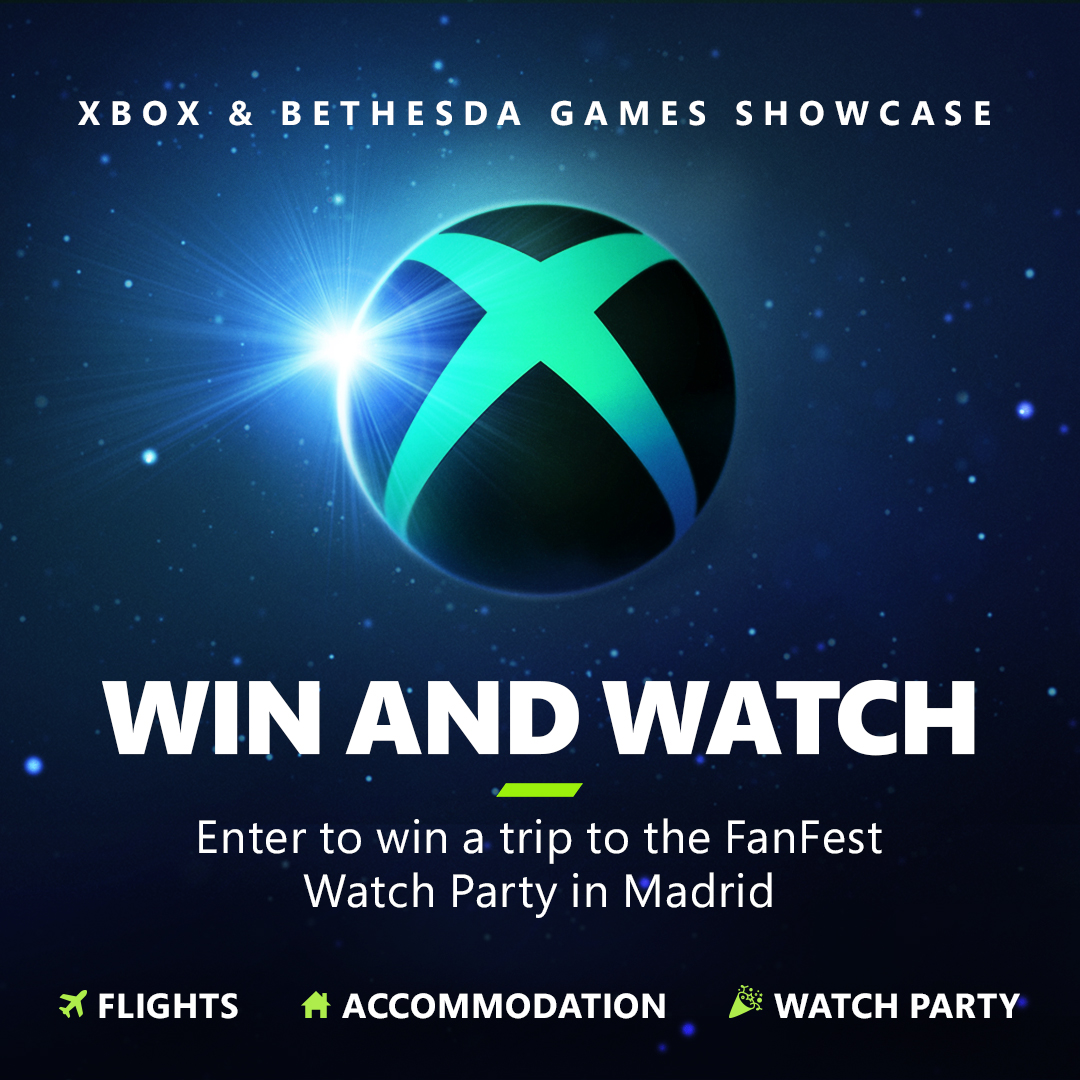 Want to watch the #XboxBethesda Showcase IRL with other Xbox Fans on 12th June? 👀

Follow @XboxUK and RT for the chance to win one of 5 pairs of tickets to the Xbox Bethesda Watchparty in Spain 🥳