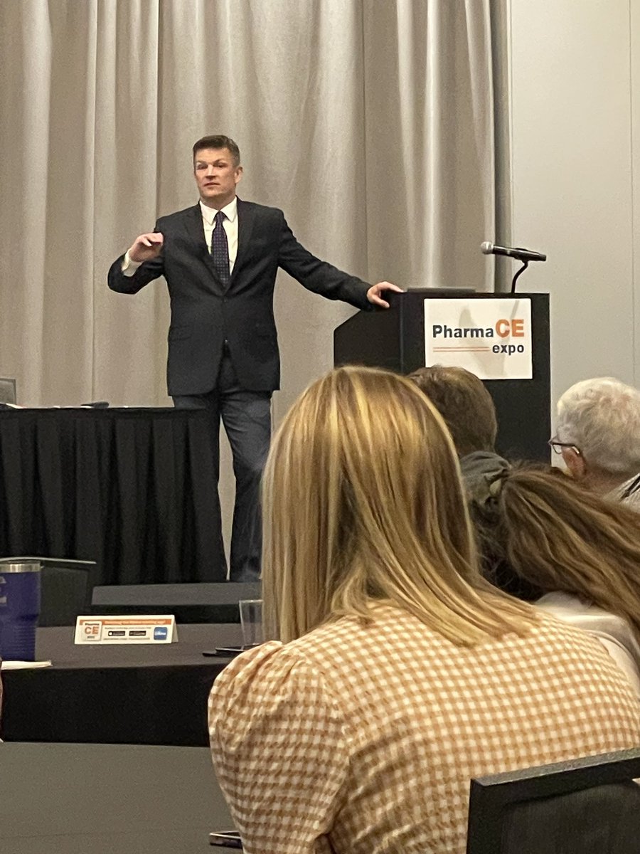 DrakeCPHS's tweet photo. Informatics Pharmacist and faculty Mike Daly led a session during #PharmaCE 2022 this morning called “Pharmacy Informatics: Keys for Success” for participants to learn about the field, why it’s essential in practice settings, and to help them develop implementation action plans. https://t.co/gSw3U6dSIg