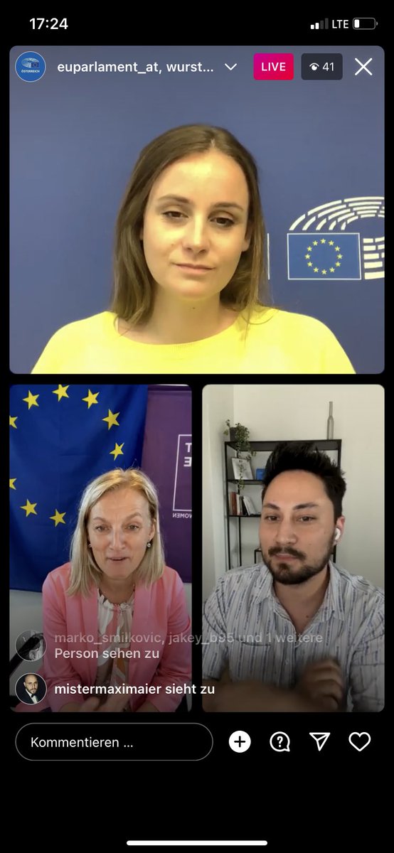 . <a href="/Evelyn_Regner/">Evelyn Regner</a> talking about hate and discrimination against people of the #LGBTIQ - Community with Austrian influencer and advocate for equal rights Lionel #IDAHOBIT . Rewatch on IG: instagram.com/tv/Cdqkx-5oWJ2…