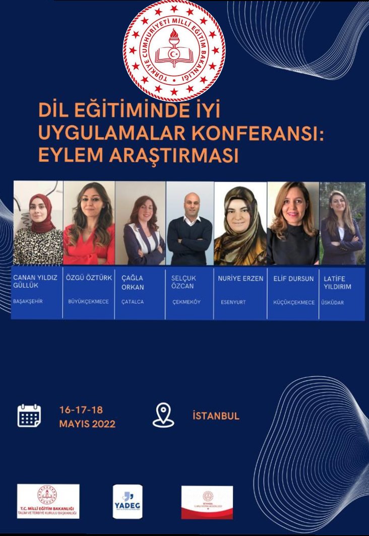 istanbulilmem's tweet photo. Çalışmaları ülkemizdeki en iyi 60 uygulama arasında yer alan öğretmenlerimiz; "Dil Eğitiminde İyi Uygulamalar Konferansı: Eylem Araştırması" kapsamında sunumlarını yapacaklardır. 

#dilegitimindeiyiuygulamalar 

@tcmeb @memleventyazici https://t.co/XBPRldm3H0