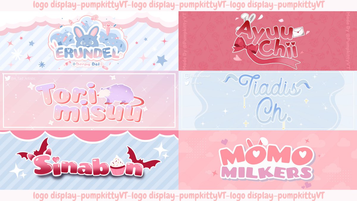 PumpkittyVT's tweet photo. RTs Appreciated

💗ONE SLOT LEFT💗 for May commissions!
I make logos, overlays, panels and more! Check out https://t.co/Y7xSWxD1NE for more info! DM to claim!

#Vtuber #VtuberEN #Assets #VtuberAssets https://t.co/vAbtQrB0gb