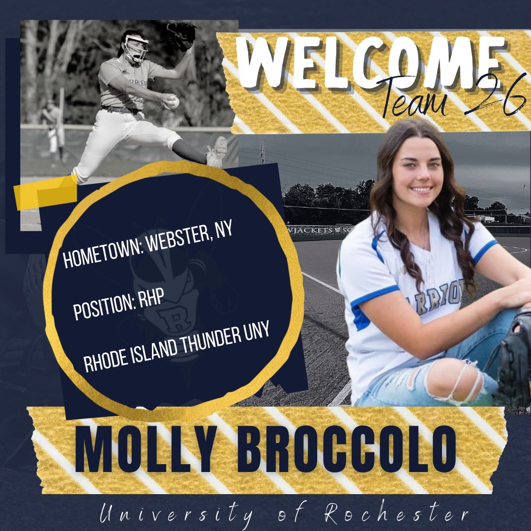 𝘞𝘦𝘭𝘤𝘰𝘮𝘦 𝘵𝘰 𝘵𝘩𝘦 𝘜𝘙𝘚𝘉 𝘍𝘢𝘮𝘪𝘭𝘺 ⁣
⁣
𝗠𝗼𝗹𝗹𝘆 𝗕𝗿𝗼𝗰𝗰𝗼𝗹𝗼⁣
⁣
RHP from Webster, NY ⁣
⁣
#team26 #ursb #allin⁣
⁣