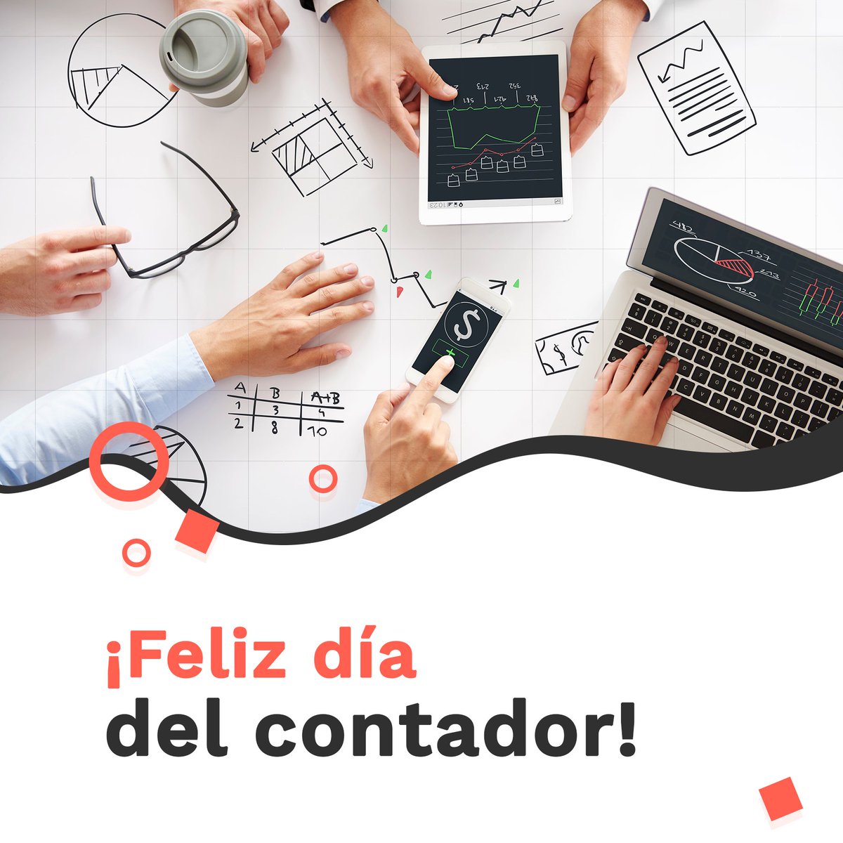 Profesionistass's tweet photo. Gracias por resolver todos los problemas financieros y lograr que todo cuadre ¿Qué sería de nosotros sin los contadores? 

#Finanzas #díade #contadores https://t.co/kNk6lK418T