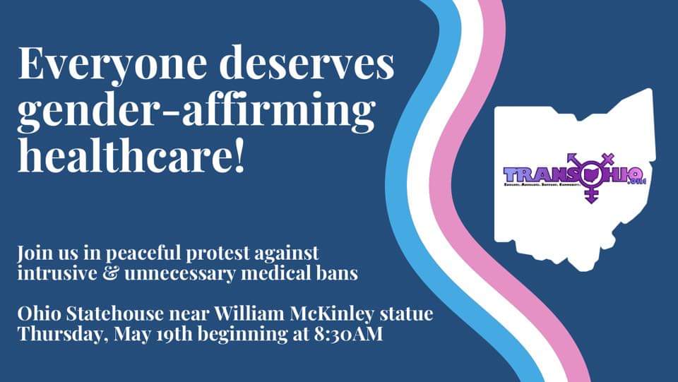 Dara4Ohio's tweet photo. -8:30am Thursday
Infront of the Statehouse
Protest against HB454
-Bill aiming to ban gender affirming care for trans and gender nonconforming youth.
-Please contact all members of the committee below and show up if possible!
-We can still stop this bill!
https://t.co/qOzh5ohOro https://t.co/WZyPxV8BBL
