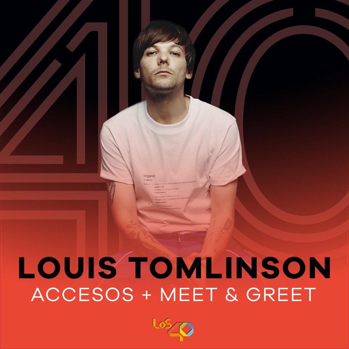 Los40ar's tweet photo. ¡LOS40 FAN ACTION! Este jueves 19 de mayo, desde las 16 hs, te esperamos en la puerta de la radio (Gorriti y Arévalo - Palermo). ¡Demostrá que sos la persona MÁS FAN de Louis! Traé remeras, banderas, carteles, looks especiales, etc. ¡PODÉS GANAR ACCESOS + MEET Y GREET! https://t.co/rknDcNajrt