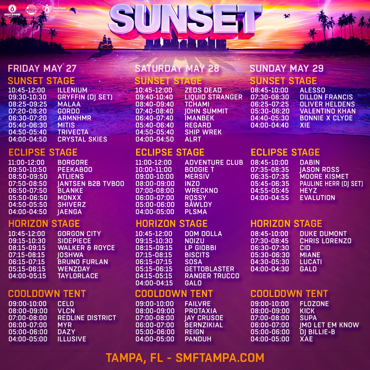 sunsetotr's tweet photo. Announcing your SET TIMES for #SMF2022! Welcoming: @AdventureDub, @wenzdaymusic, @Its_Galo, and @heyzmsc. 🥳 https://t.co/xGrKqJOeEp https://t.co/4NnTlvmPDp