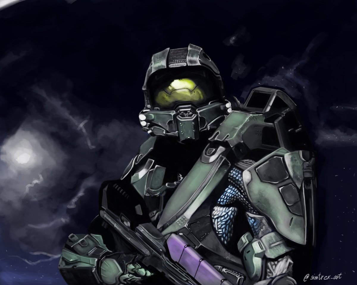 SimthuZ's tweet image. My latest digital drawing. New halo tv series are 🔥