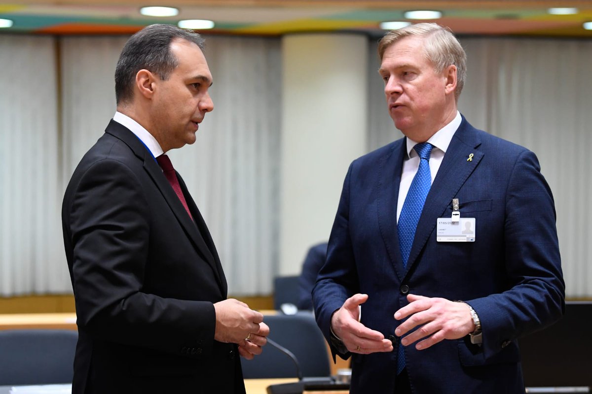 BulgariaMod's tweet photo. Minister Zakov: Today was approved the Hub for #EU #Defence Innovation which complements hubs and other instruments under #NATO. We also discussed 🇪🇺 joint development and acquisition of capabilities and this is of crucial importance to #Bulgaria and 🇧🇬 Armed Forces. 
#FACDefence https://t.co/yuODHW4I8n