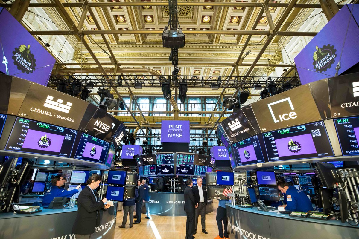 NYSE's tweet photo. It’s a Judgement-Free Summer! We were energized to welcome @PlanetFitness to kickoff its High School Summer Pass initiative 🤸♀️ 🏃♂️Teenagers ages 14-19 can work out for free all summer long! ☀️ Time to #FeelFitacular $PLNT #PFSummerPass https://t.co/2E4reYge6p